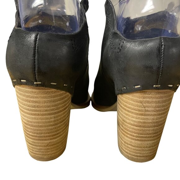 Dolce Vita Suede Open Toe Chunky Boots Sz 6 - Picture 4 of 8